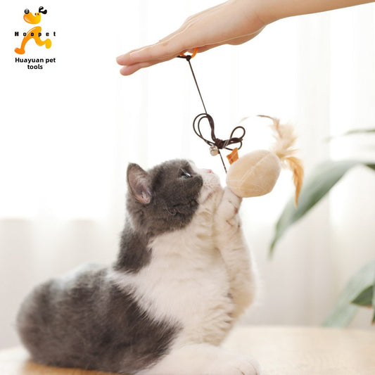 Cat Teaser Feather Bell Simulation Mouse Set