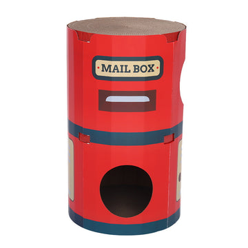 Oval Mailbox Scratching Post Cat Bed